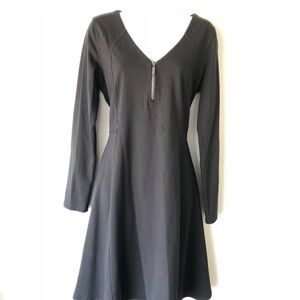 Athleta Dress Black Stretch Scuba Long Sleeve